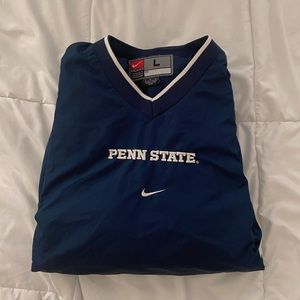 nike | penn state • crew neck wind breaker • size L